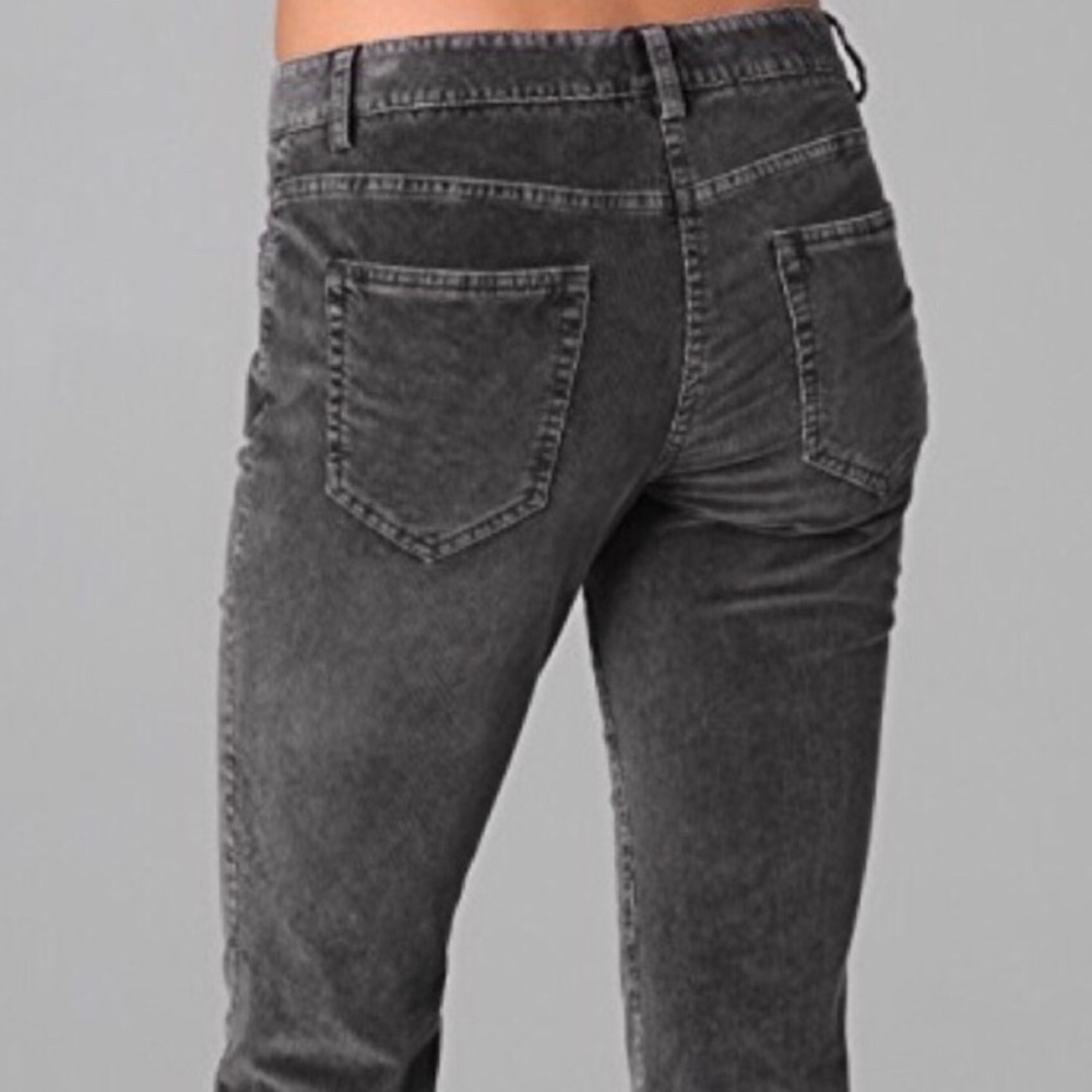 Theory Gray Corduroy Slim Fit Pants